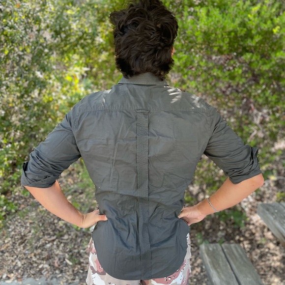 D&G DOLCE GABBANA SOLDIER GREEN ARMY LONG SLEEVE SHIRT M 48 UNIFORM SECURITY GUY - Picture 13 of 15